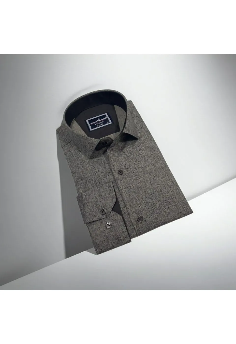 Slim Fit Uzun Kol Desenli Erkek Gömlek 3GMK312464005 - Giovanni Fratelli