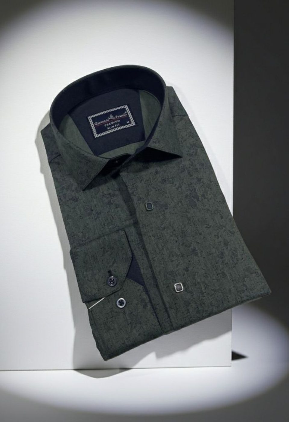 Slim Fit Uzun Kol Desenli Erkek Gömlek 3GMK3122466003 Slim Fit Uzun Kol Desenli Erkek Gömlek 3GMK3122466003