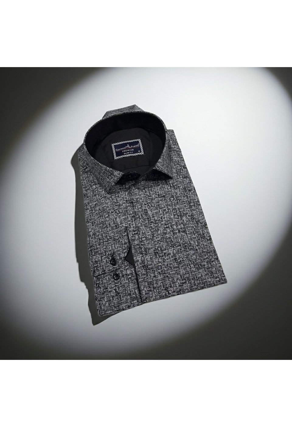 Slim Fit Uzun Kol Desenli Erkek Gömlek 3GMK312467004 - Giovanni Fratelli