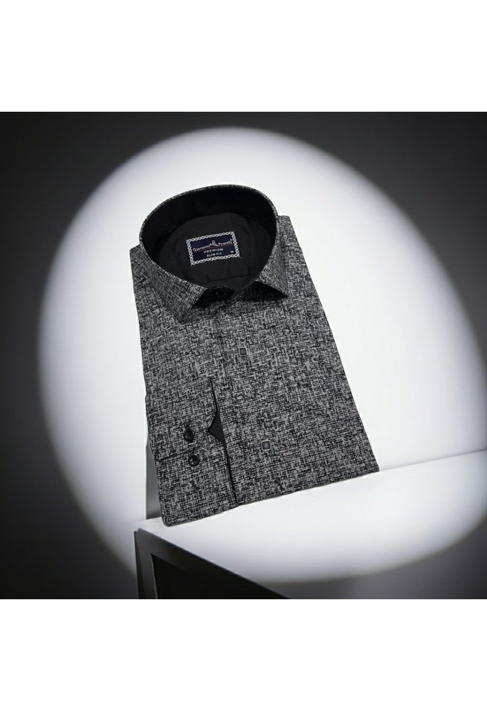 Slim Fit Uzun Kol Desenli Erkek Gömlek 3GMK312467004 - Giovanni Fratelli