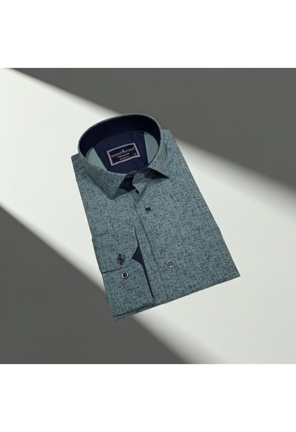 Slim Fit Uzun Kol Desenli Erkek Gömlek 3GMK312467005 - Giovanni Fratelli