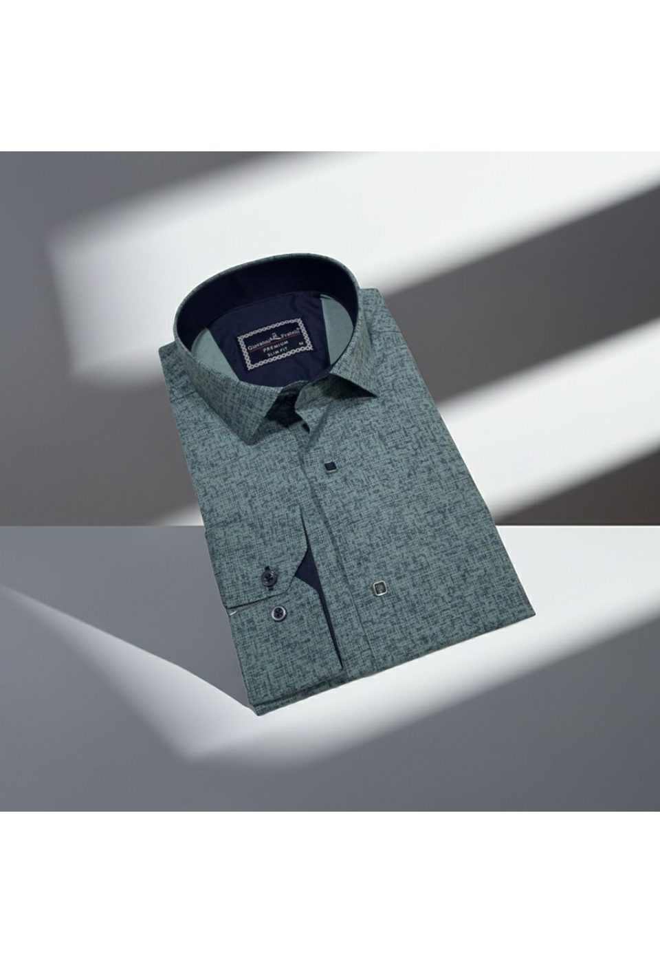 Slim Fit Uzun Kol Desenli Erkek Gömlek 3GMK312467005 - Giovanni Fratelli