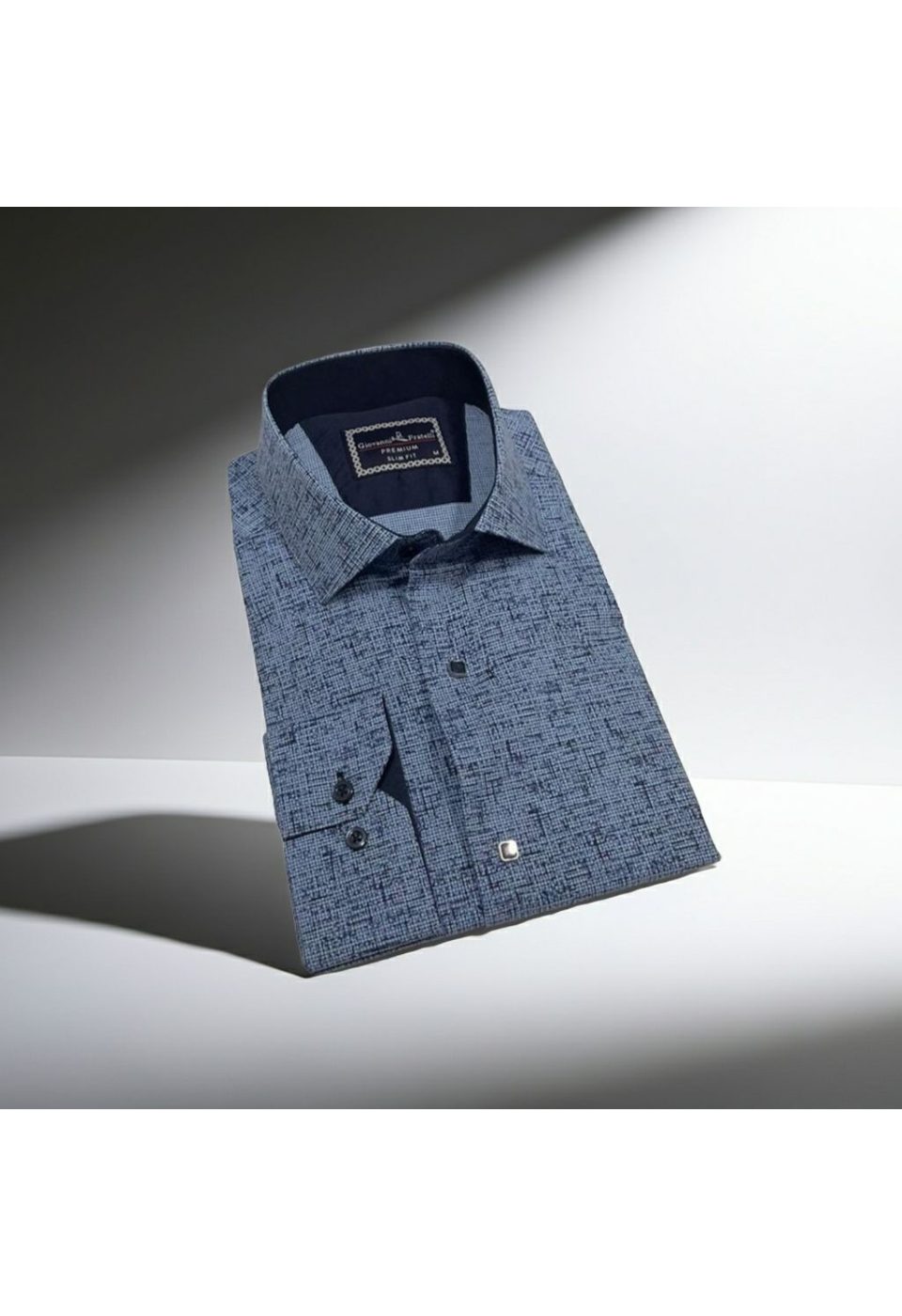 2481 CR 002 Slim Fit Uzun Kol Desenli Erkek Gömlek 3GMK312481002 - Giovanni Fratelli