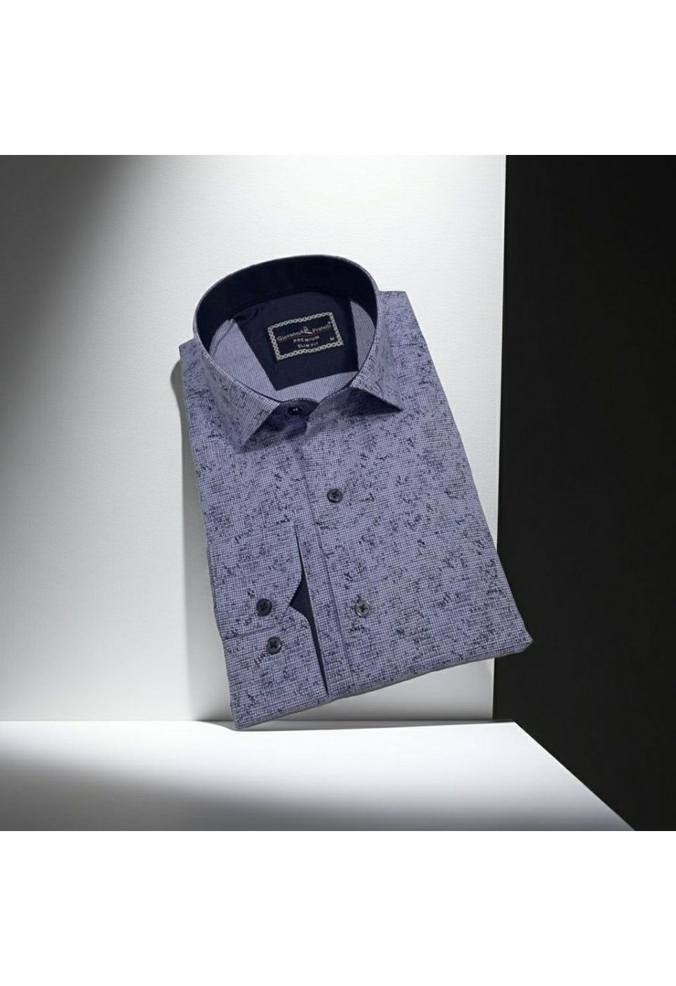 2494 CR 001 Slim Fit Uzun Kol Desenli Erkek Gömlek 3GMK312494001 - Giovanni Fratelli