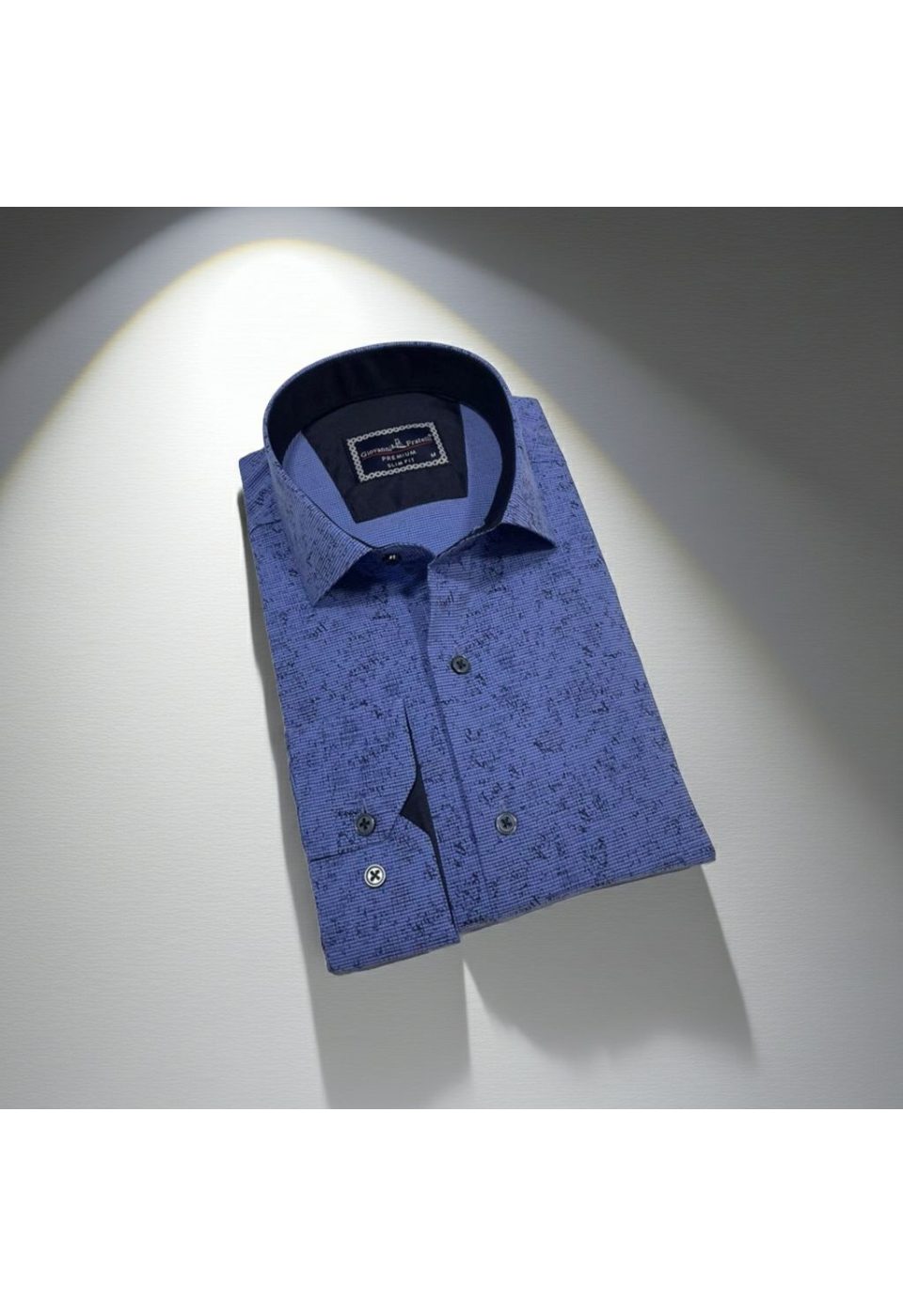 2494 CR 002 Slim Fit Uzun Kol Desenli Erkek Gömlek 3GMK312494002 - Giovanni Fratelli