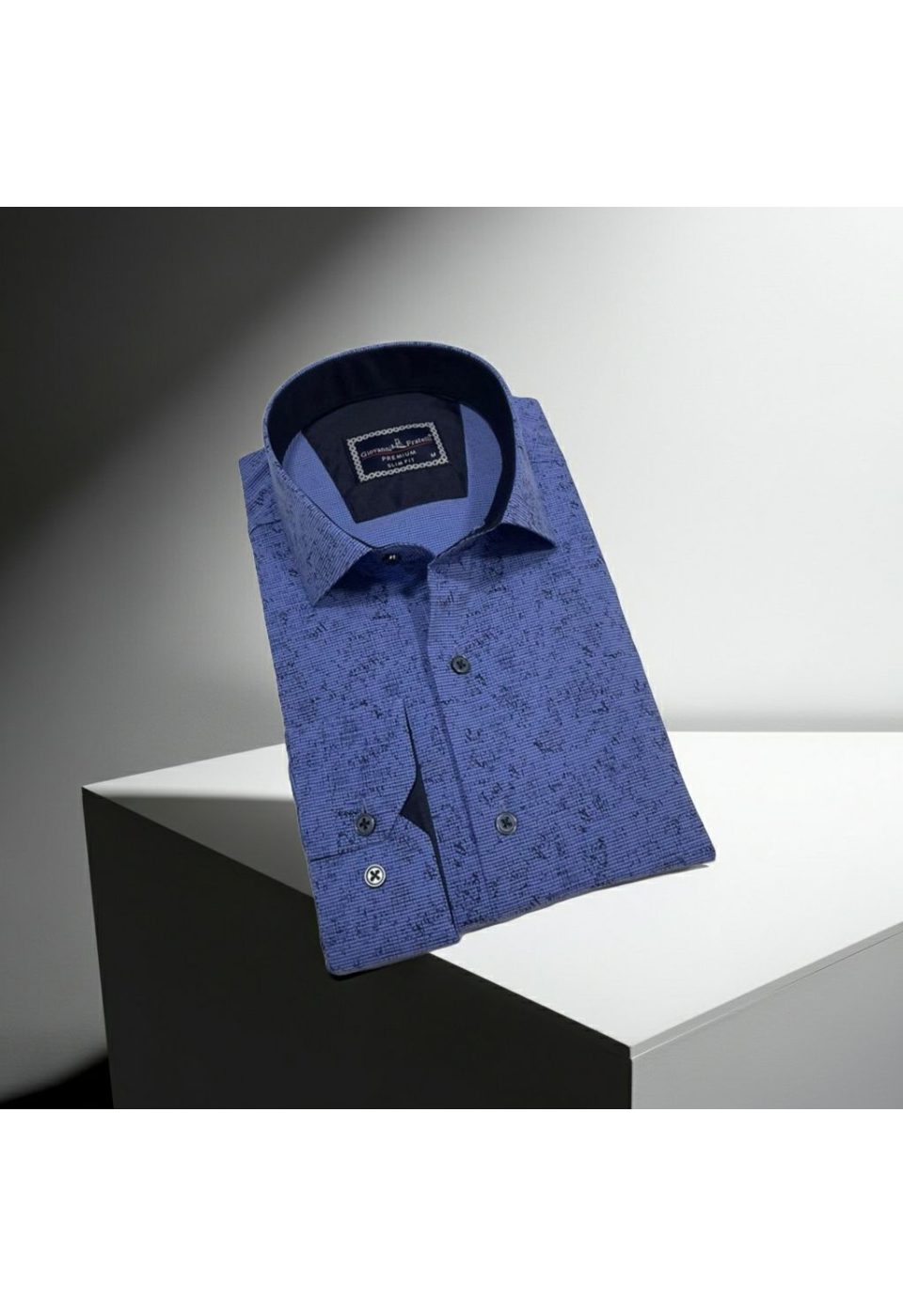 2494 CR 002 Slim Fit Uzun Kol Desenli Erkek Gömlek 3GMK312494002 - Giovanni Fratelli
