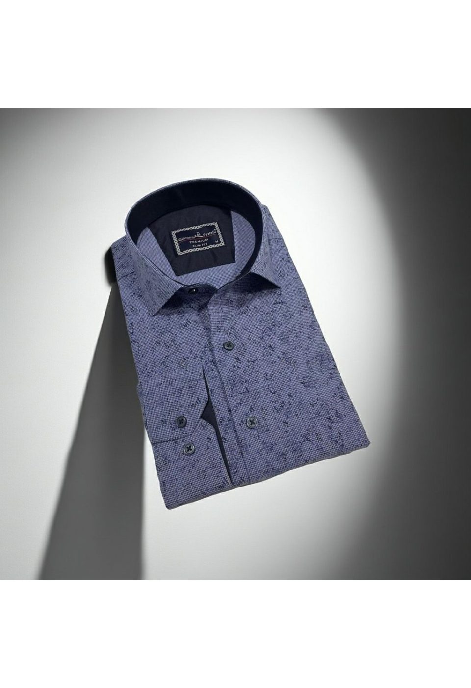 2494 CR 003 Slim Fit Uzun Kol Desenli Erkek Gömlek 3GMK312494003 - Giovanni Fratelli