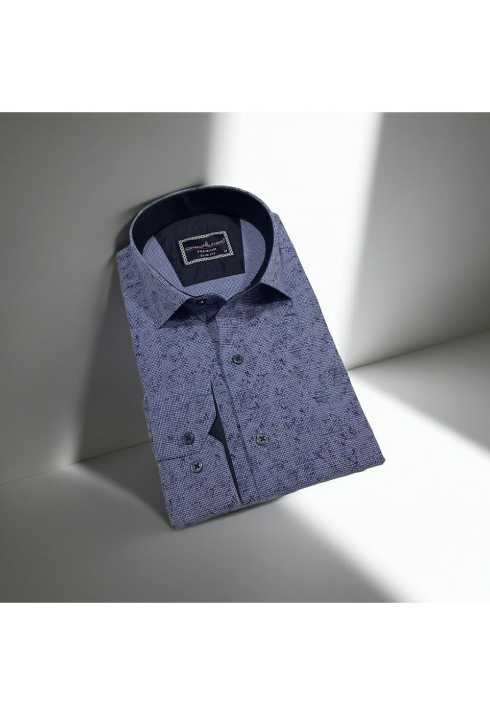 2494 CR 003 Slim Fit Uzun Kol Desenli Erkek Gömlek 3GMK312494003 - Giovanni Fratelli