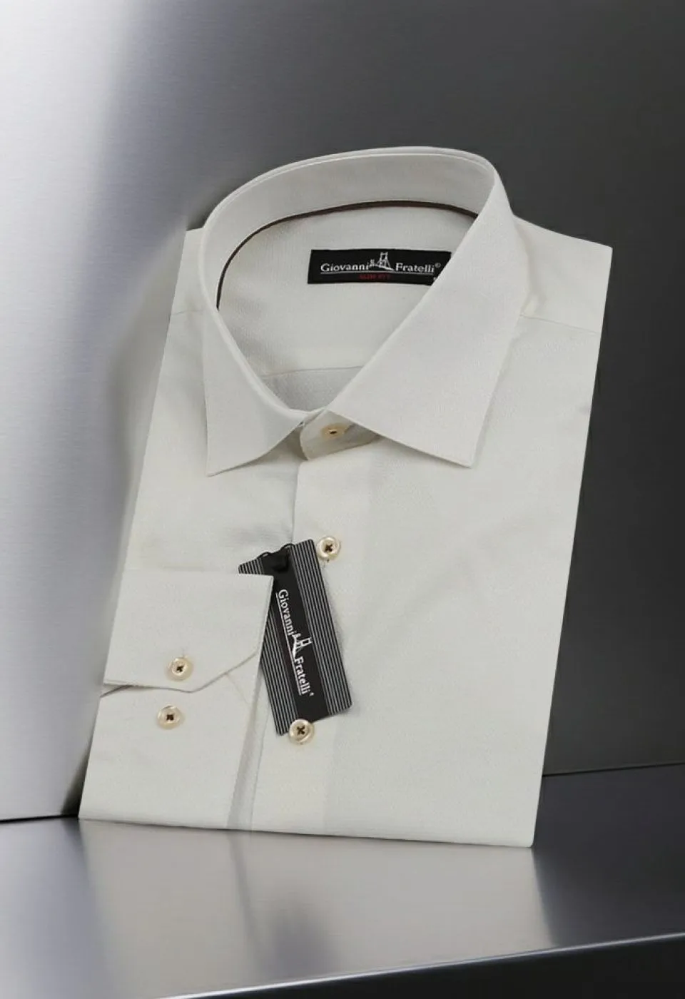 Slim Fit Uzun Kol Desenli Jakar Armürlü Gömlek 3192 CR 001