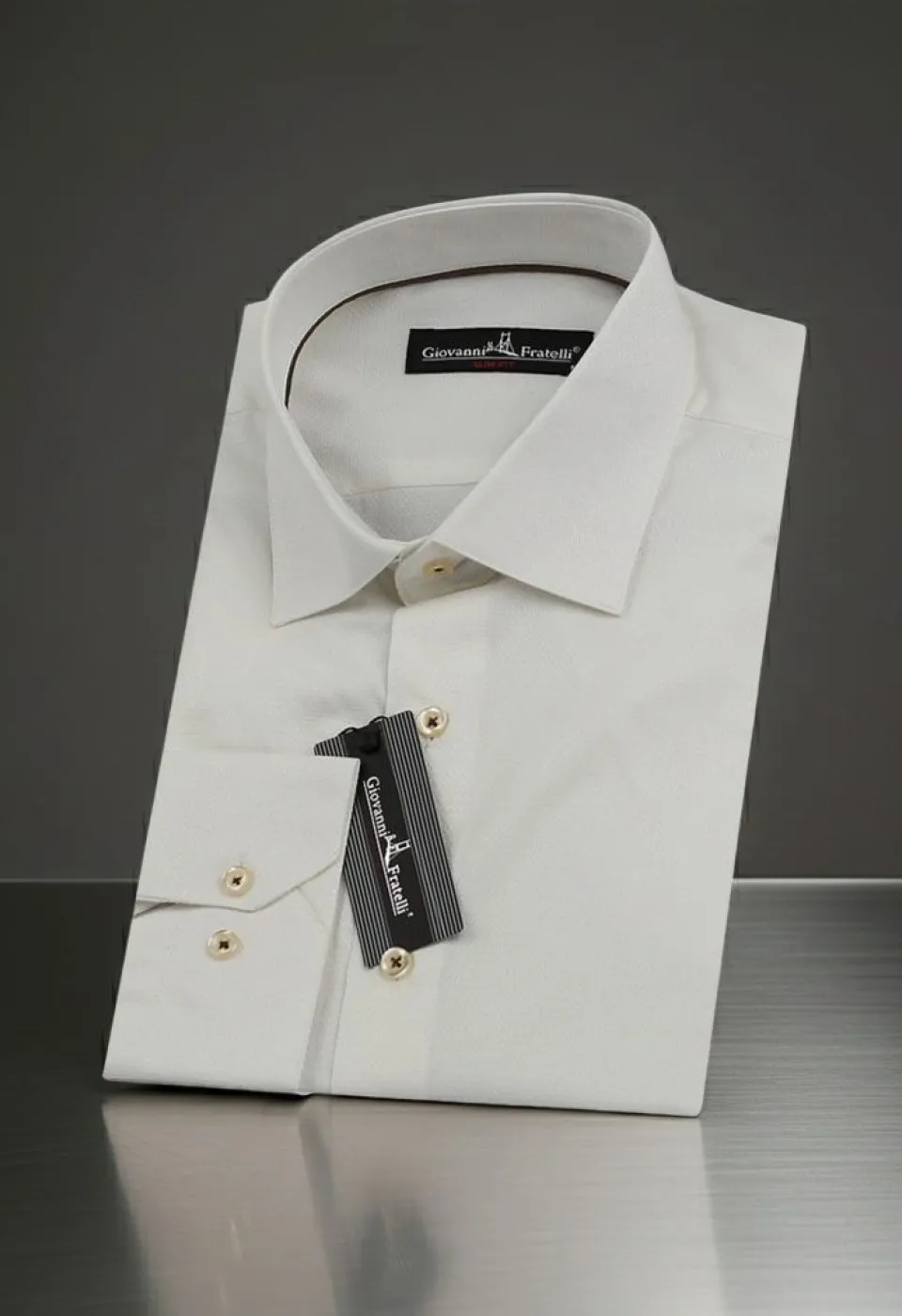 Slim Fit Uzun Kol Desenli Jakar Armürlü Gömlek 3192 CR 001