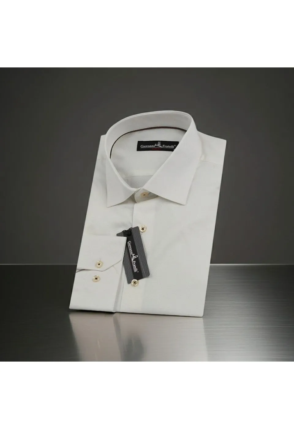 Slim Fit Uzun Kol Desenli Jakar Armürlü Gömlek 3192 CR 001 - Giovanni Fratelli