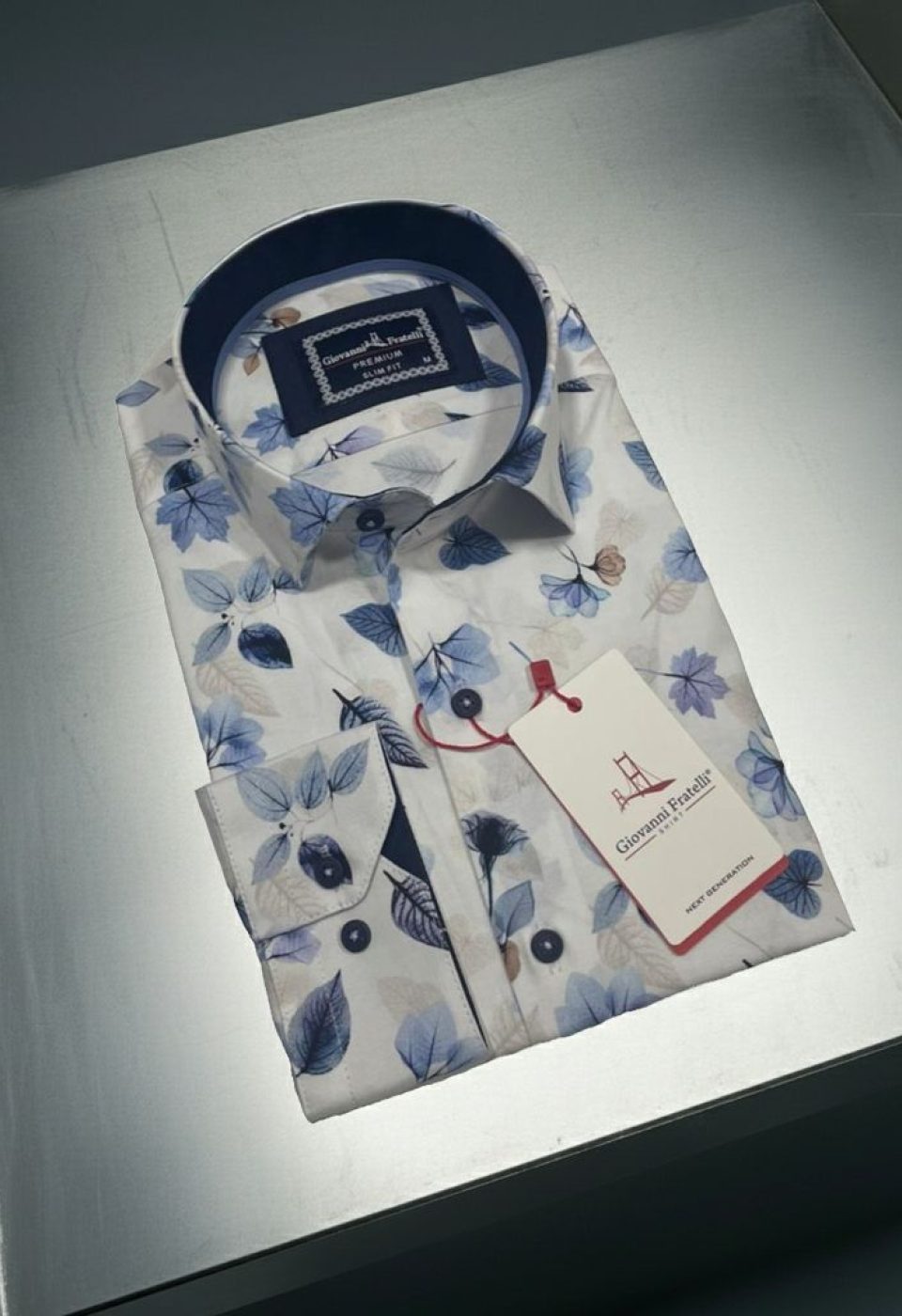 4206 CR 002 Slim Fit Uzun Kol Desenli Erkek Gömlek 3GMK314206002 - Giovanni Fratelli