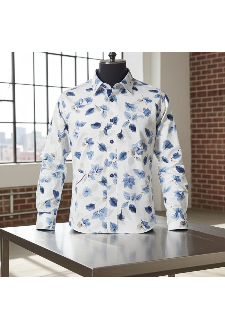 4206 CR 002 Slim Fit Uzun Kol Desenli Erkek Gömlek 3GMK314206002 - Giovanni Fratelli
