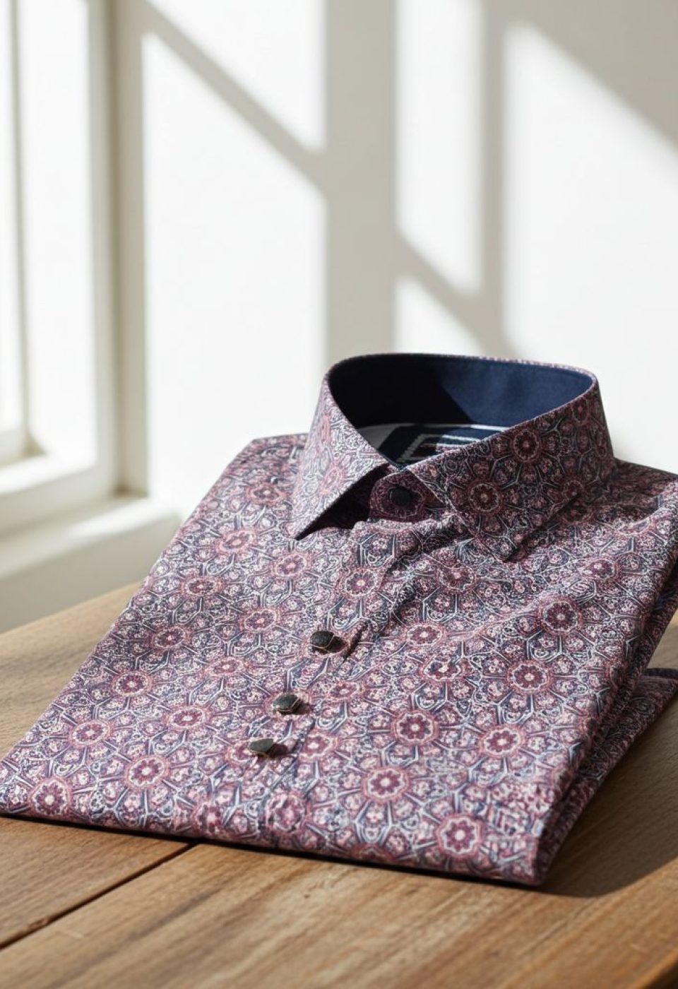 Büyük Beden Slim Fit Kısa Kol Dijital Baskılı Desenli Erkek Gömlek 4GMK311614018 - Giovanni Fratelli