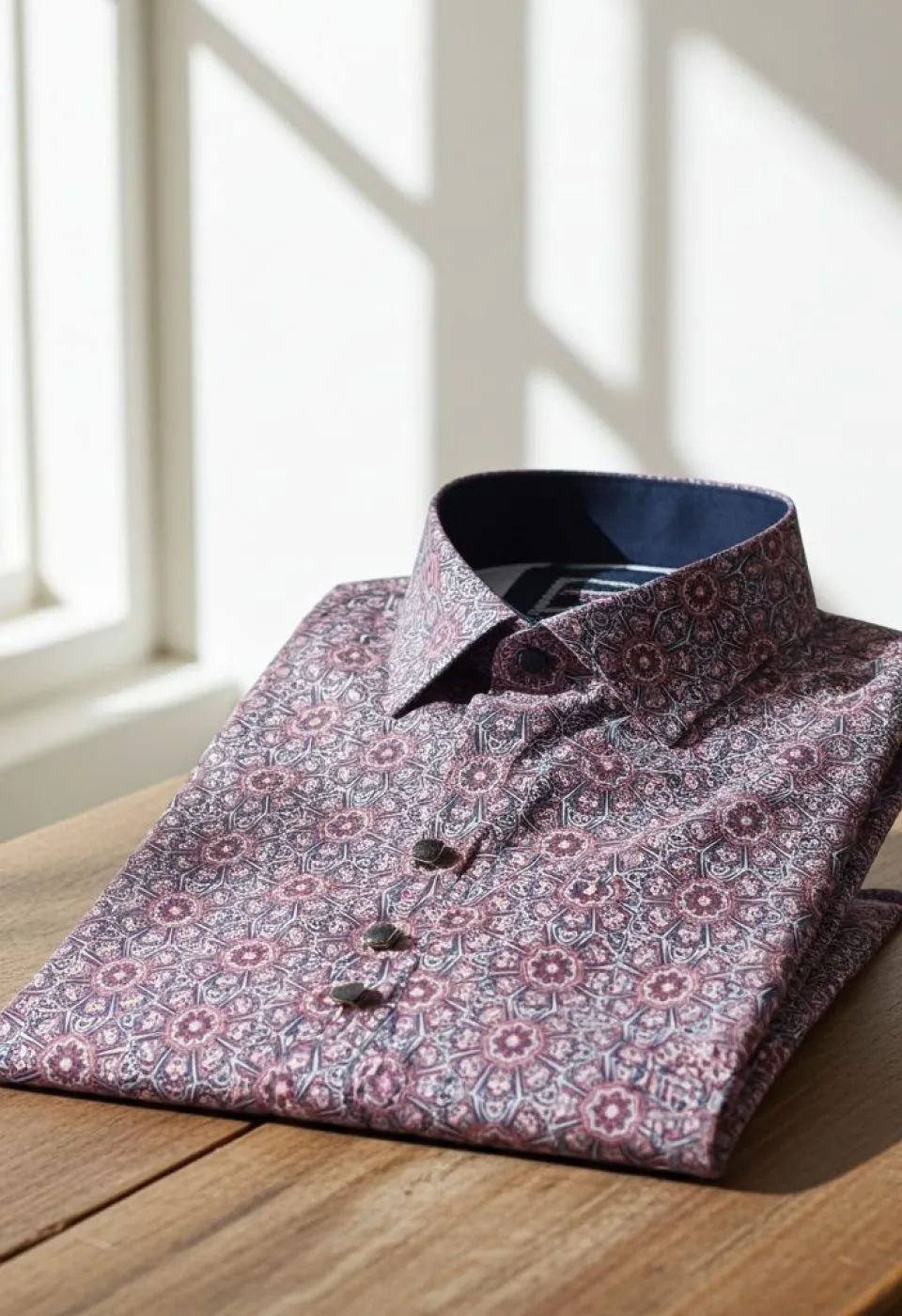 Büyük Beden Slim Fit Kısa Kol Dijital Baskılı Desenli Erkek Gömlek 4GMK311614018 - Giovanni Fratelli