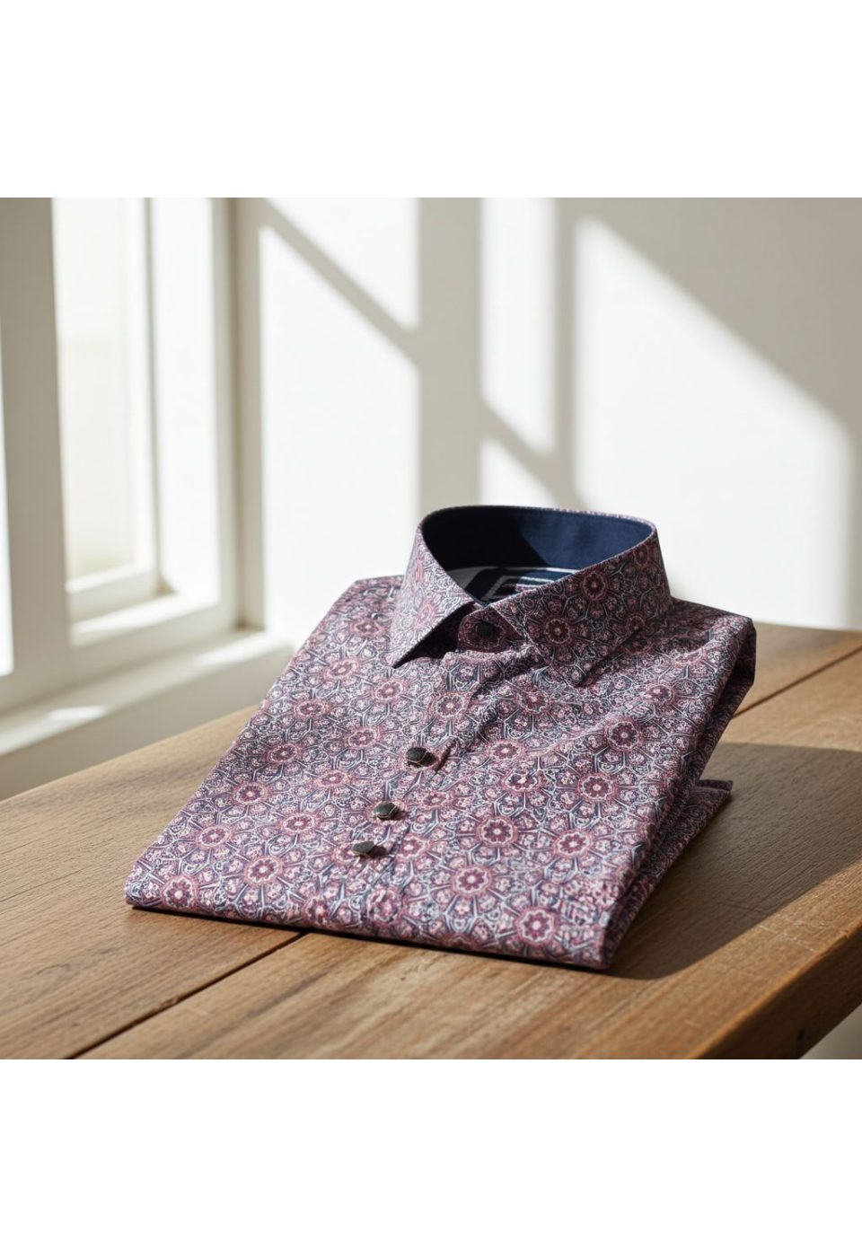 Büyük Beden Slim Fit Kısa Kol Dijital Baskılı Desenli Erkek Gömlek 4GMK311614018 - Giovanni Fratelli