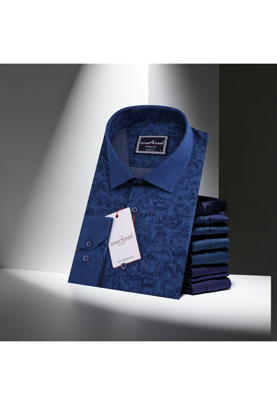 1621 CR KOT 006 Slim Fit Uzun Kol Desenli Erkek Gömlek 3GMK311621006 - Giovanni Fratelli