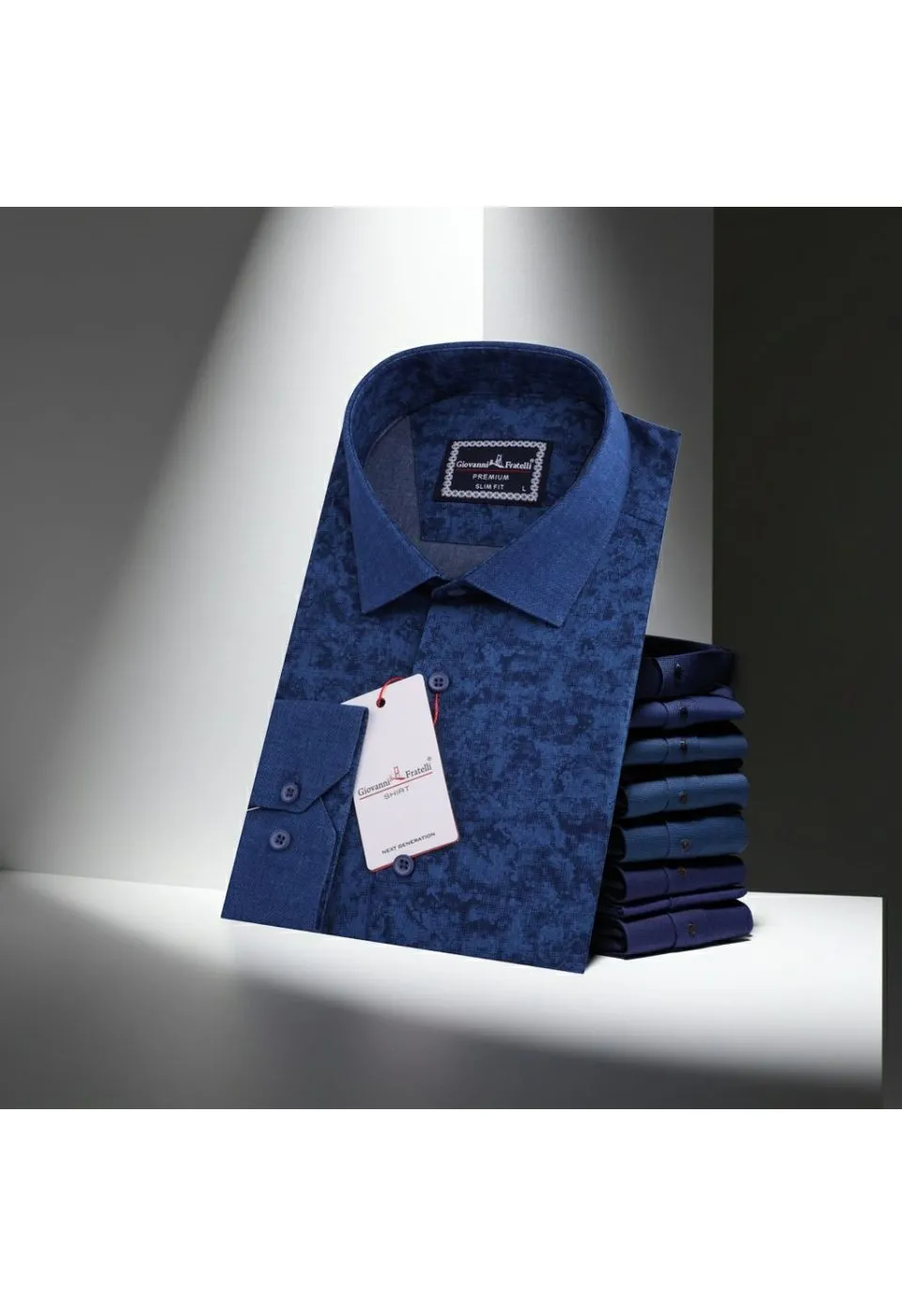 Slim Fit Uzun Kol Desenli Erkek Gömlek 3GMK311621006 - Giovanni Fratelli