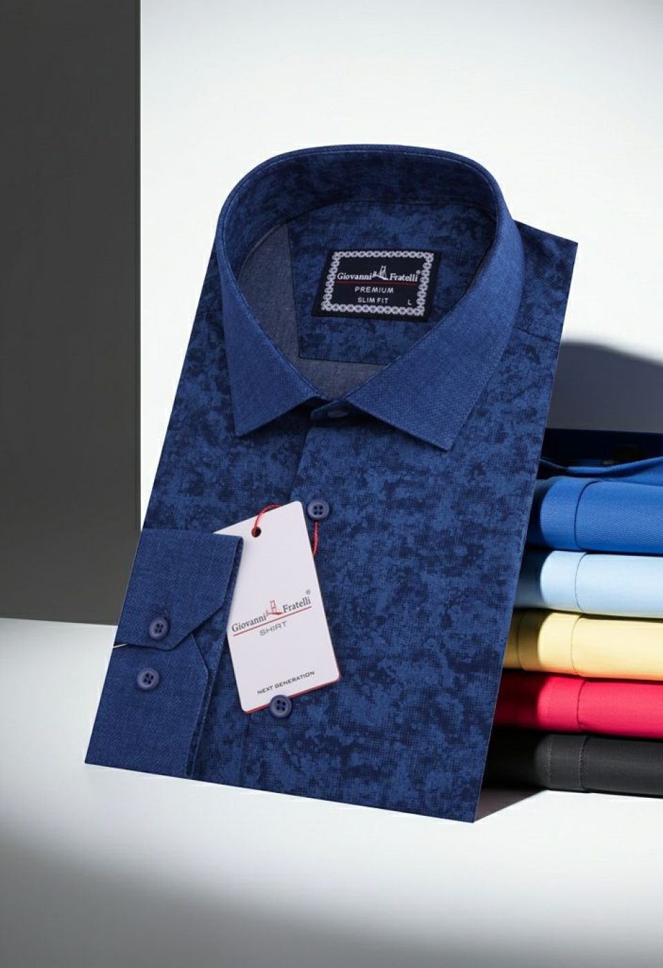 1621 CR KOT 006 Slim Fit Uzun Kol Desenli Erkek Gömlek 3GMK311621006 - Giovanni Fratelli