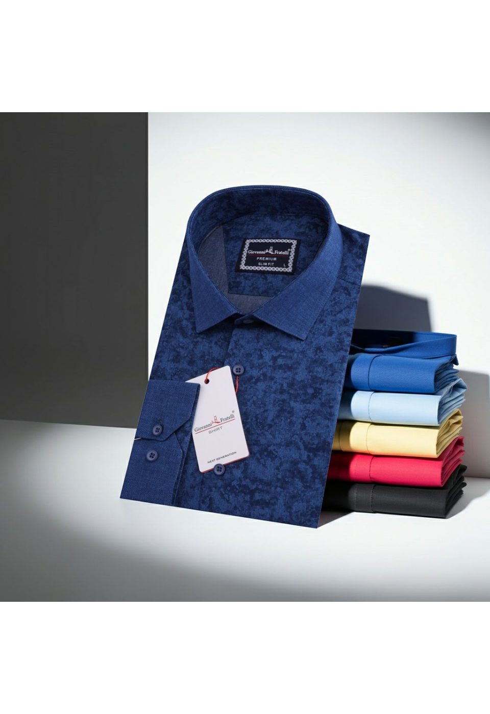 1621 CR KOT 006 Slim Fit Uzun Kol Desenli Erkek Gömlek 3GMK311621006 - Giovanni Fratelli