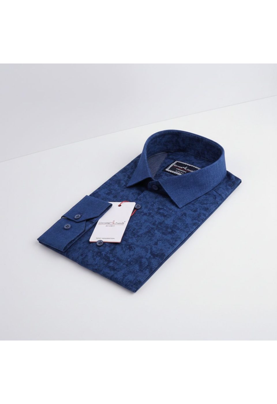 1621 CR KOT 006 Slim Fit Uzun Kol Desenli Erkek Gömlek 3GMK311621006 - Giovanni Fratelli