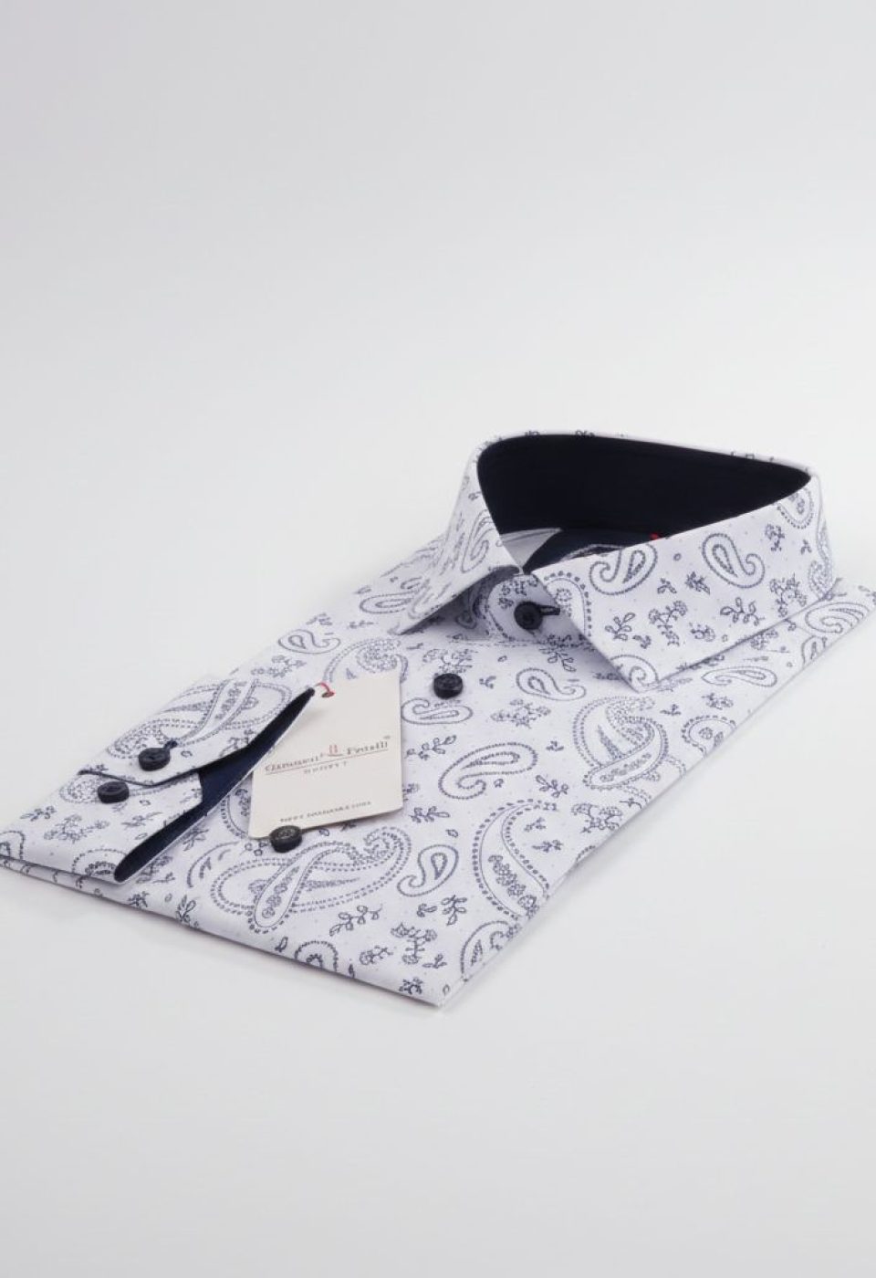 Slim Fit Uzun Kol Desenli Erkek Gömlek 3GMK311625001