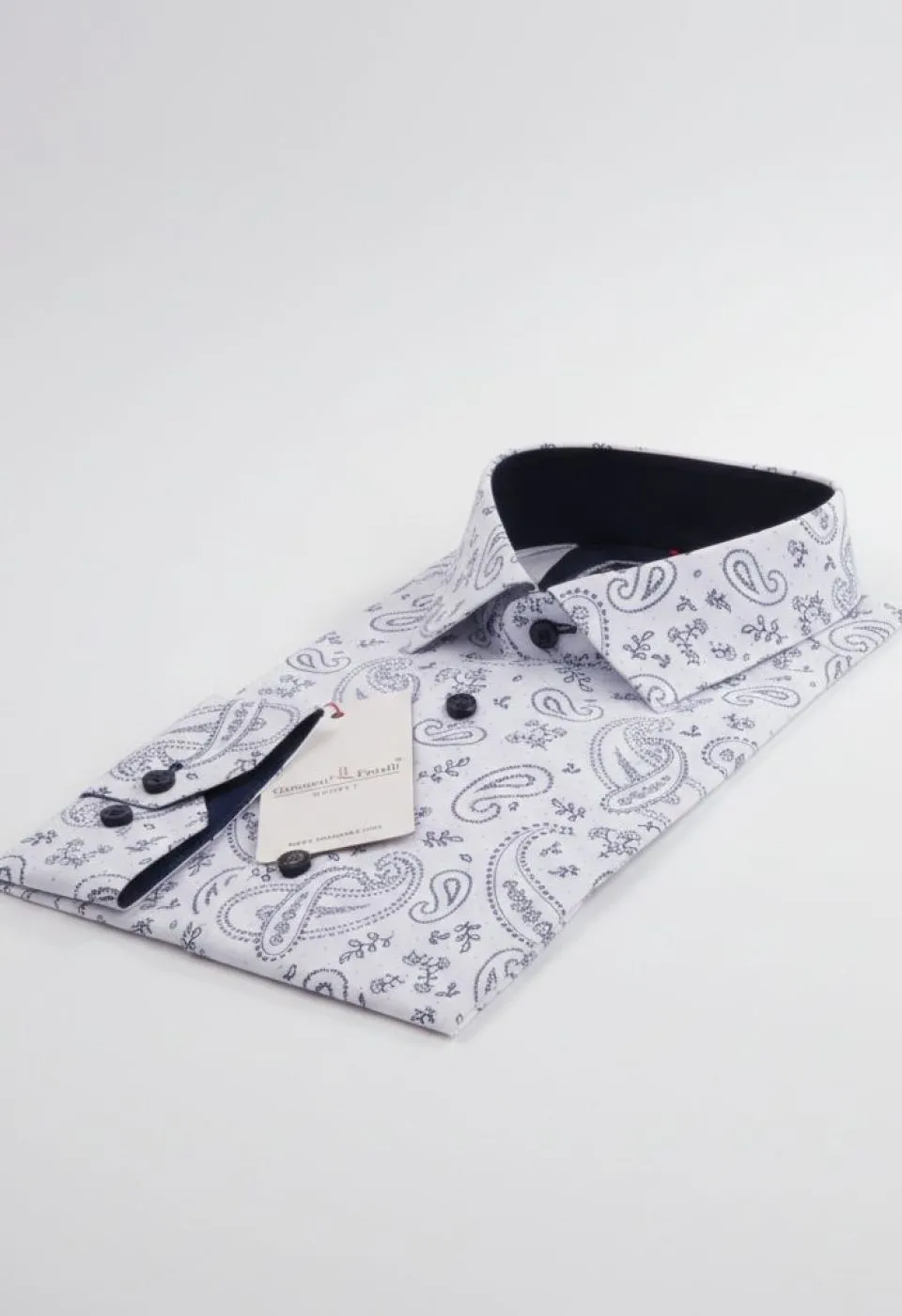 Slim Fit Uzun Kol Desenli Erkek Gömlek 3GMK311625001