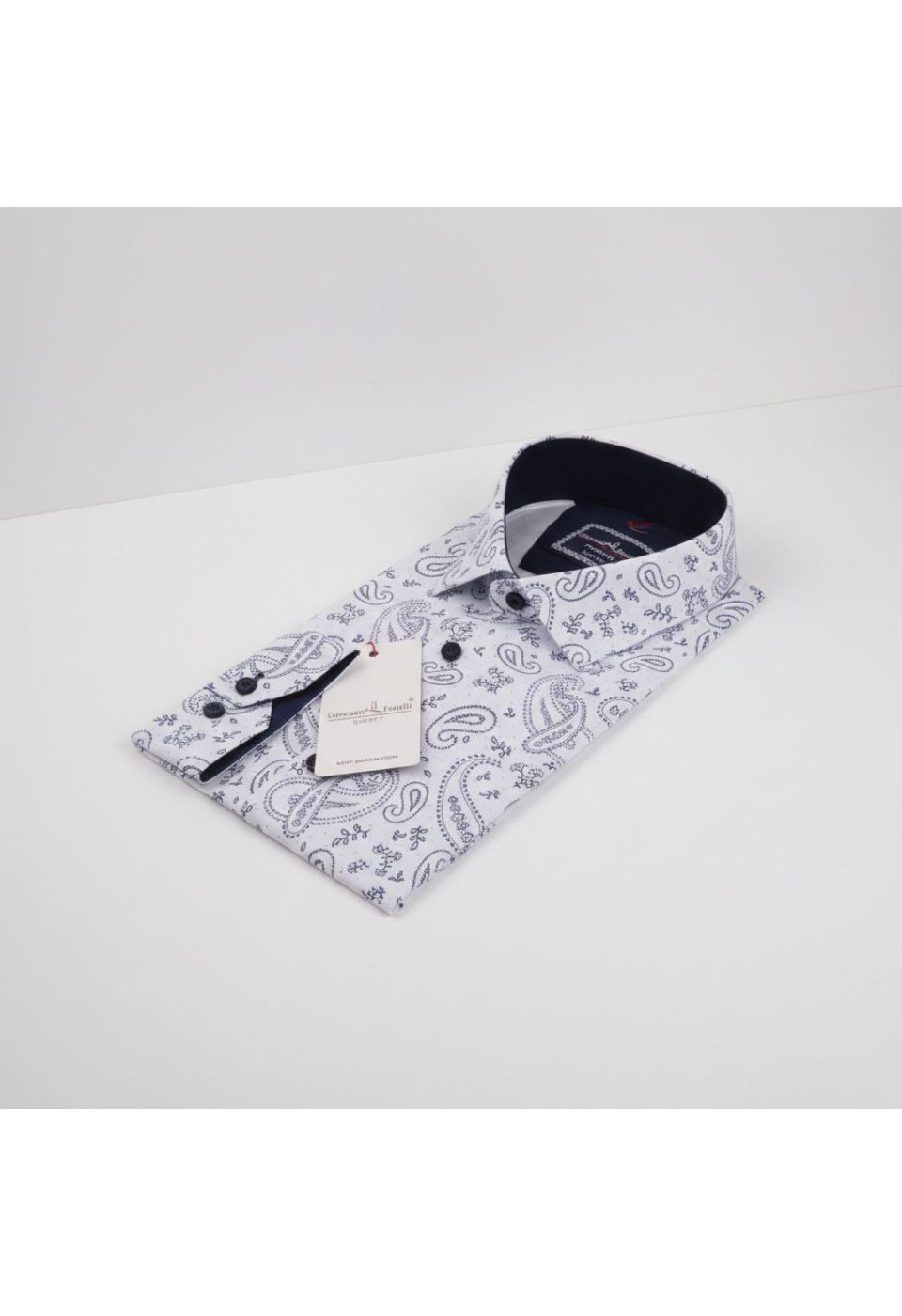 1625 CR KOT 001 Slim Fit Uzun Kol Desenli Erkek Gömlek 3GMK311625001 - Giovanni Fratelli