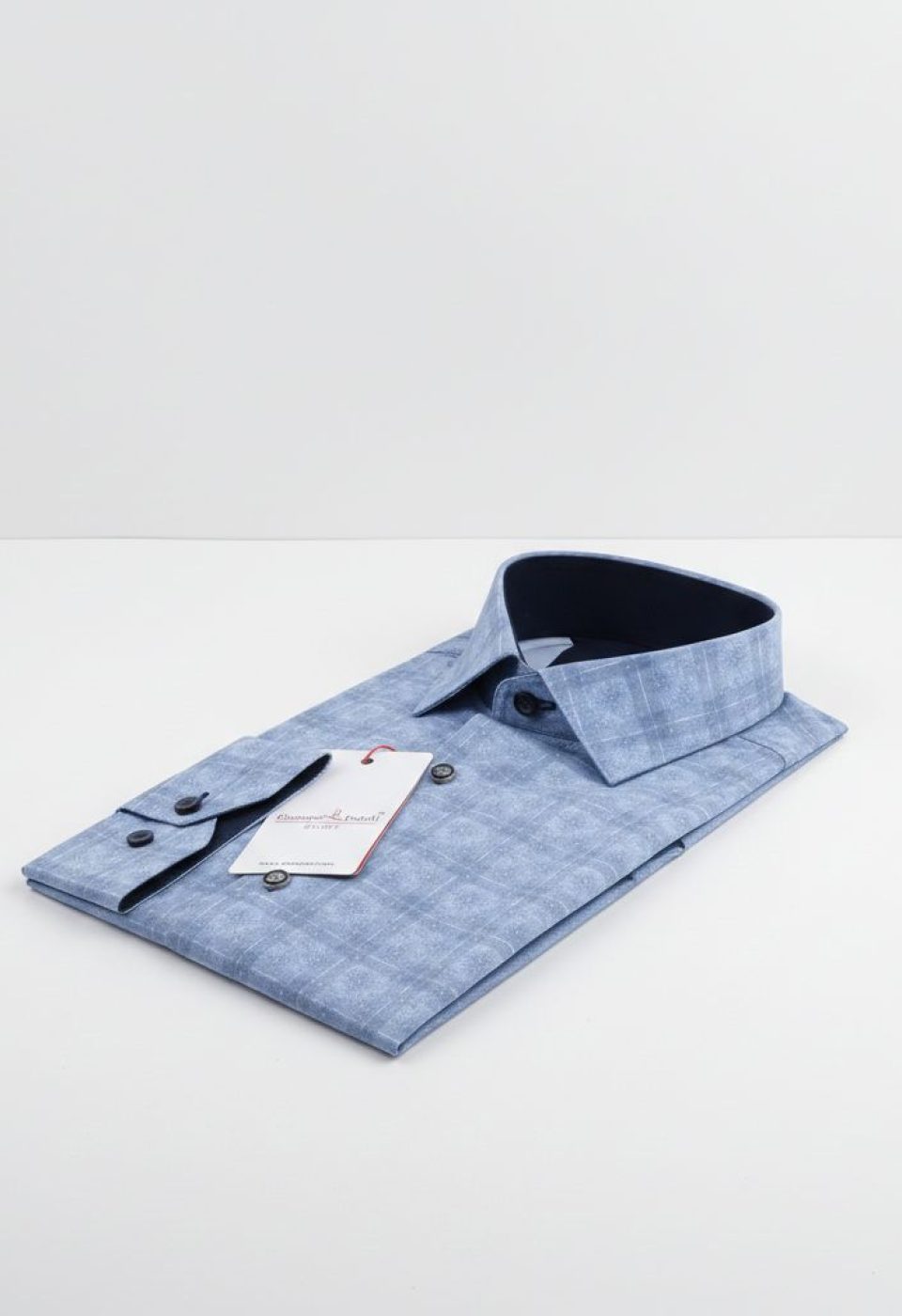 1632 CR KOT 002 Slim Fit Uzun Kol Desenli Erkek Gömlek 3GMK311632002 - Giovanni Fratelli