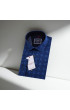 Slim Fit Uzun Kol Desenli Erkek Gömlek 3GMK311632003