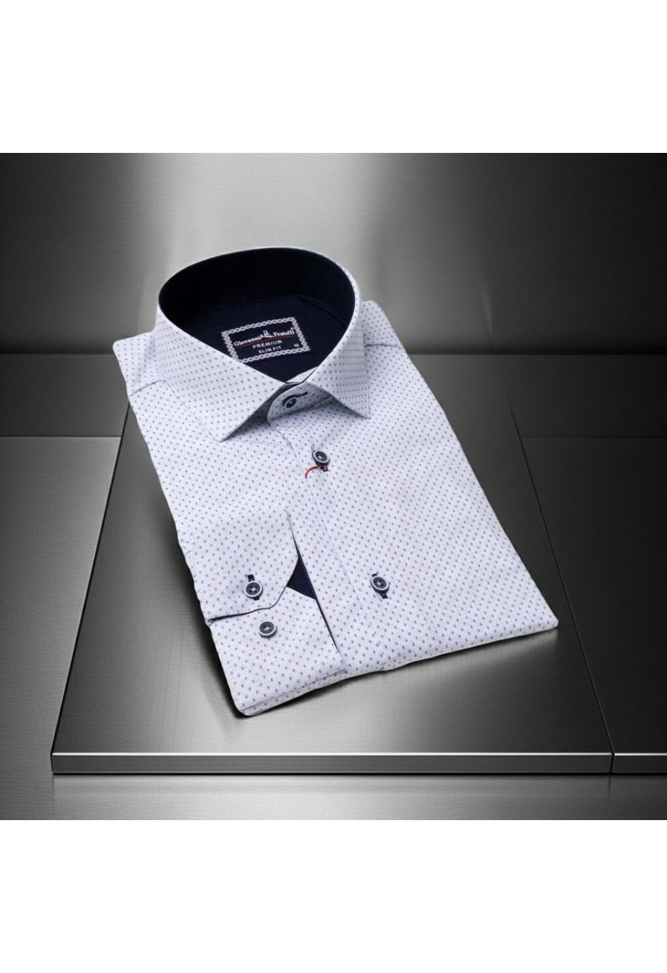 Slim Fit Uzun Kol Desenli Erkek Gömlek 3GMK311634001 - Giovanni Fratelli