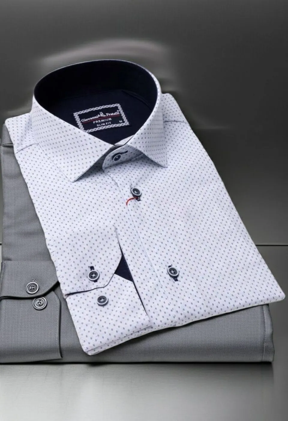 Slim Fit Uzun Kol Desenli Erkek Gömlek 3GMK311634001