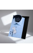 Slim Fit Uzun Kol Desenli Erkek Gömlek 3GMK311637004
