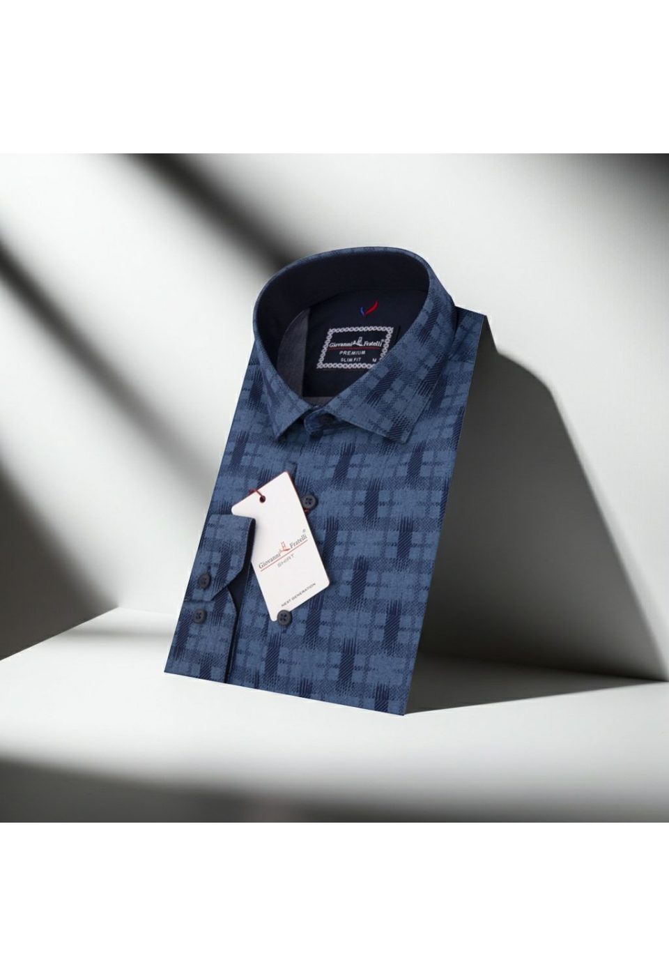 1638 CR KOT 013 Slim Fit Uzun Kol Desenli Erkek Gömlek 3GMK311638013 - Giovanni Fratelli