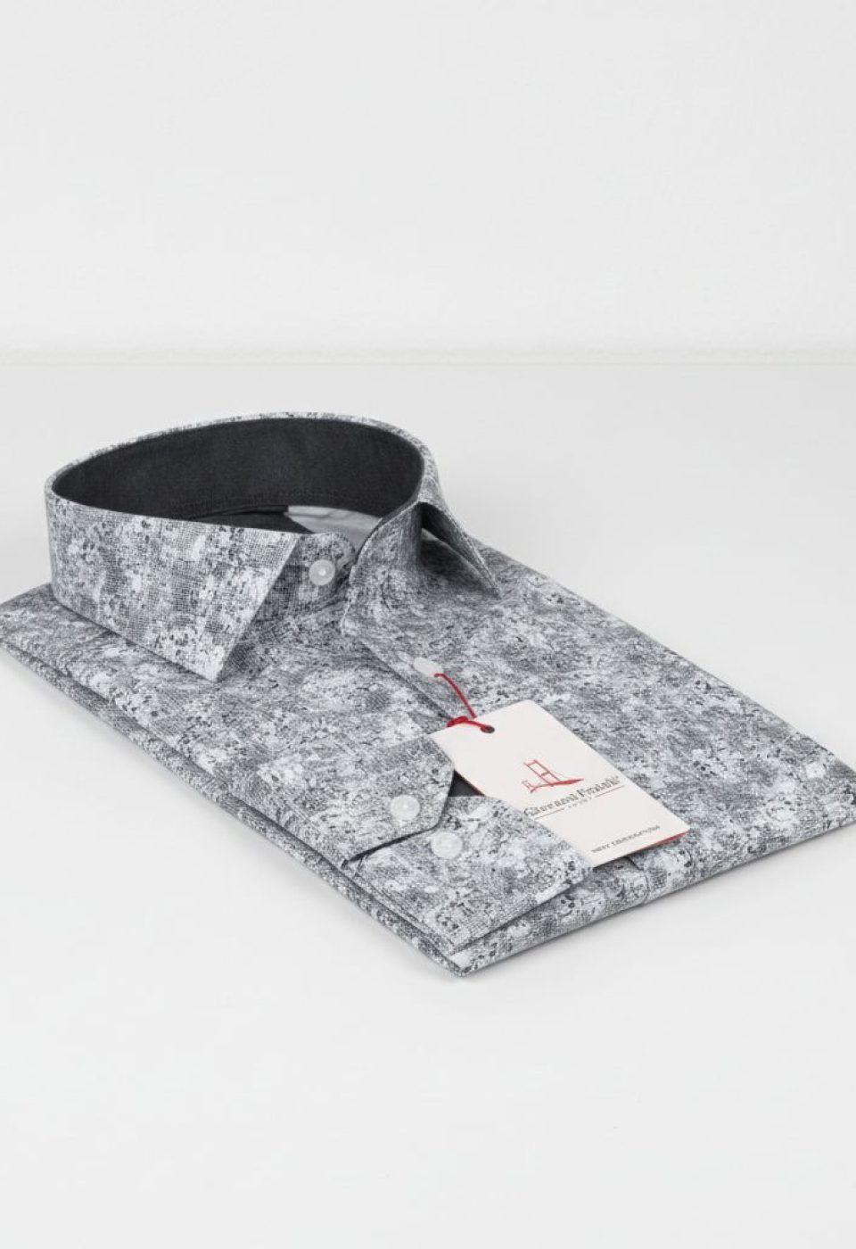 Slim Fit Uzun Kol Desenli Dijital Baskılı Erkek Gömlek 3GMK311641001 - Giovanni Fratelli