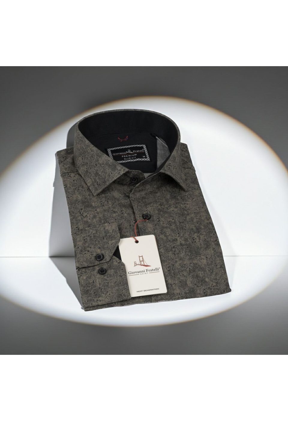 Slim Fit Uzun Kol Desenli Dijital Baskılı Erkek Gömlek 3GMK311641012 - Giovanni Fratelli