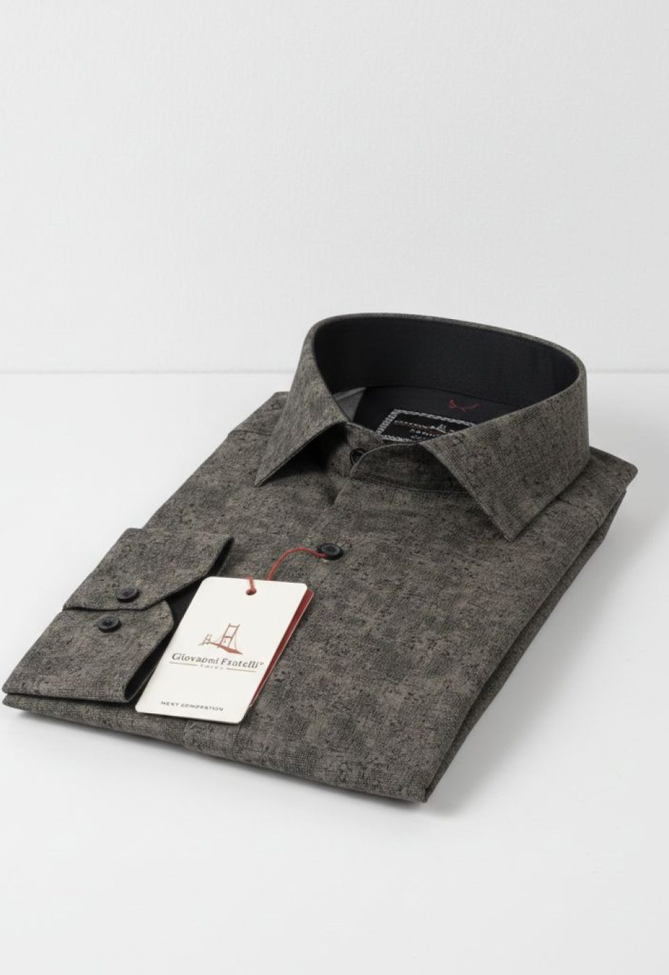Slim Fit Uzun Kol Desenli Dijital Baskılı Erkek Gömlek 3GMK311641012 - Giovanni Fratelli