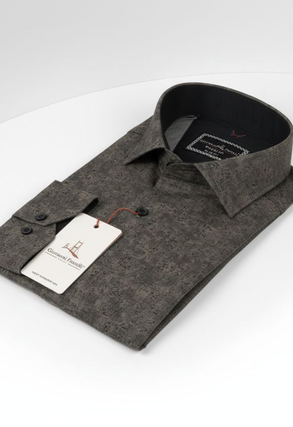 Slim Fit Uzun Kol Desenli Dijital Baskılı Erkek Gömlek 3GMK311641012