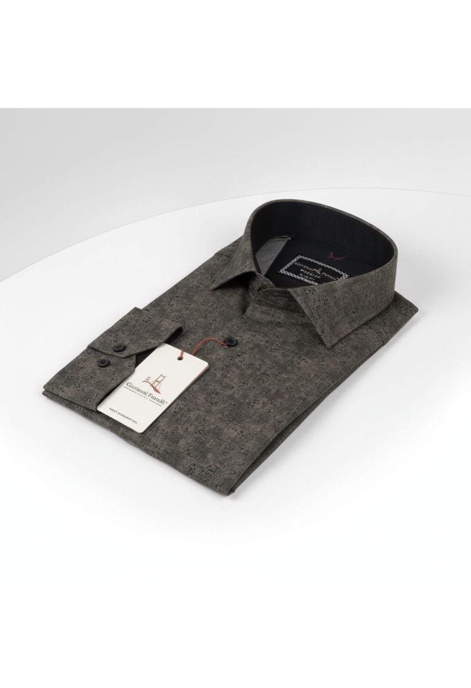 Slim Fit Uzun Kol Desenli Dijital Baskılı Erkek Gömlek 3GMK311641012 - Giovanni Fratelli