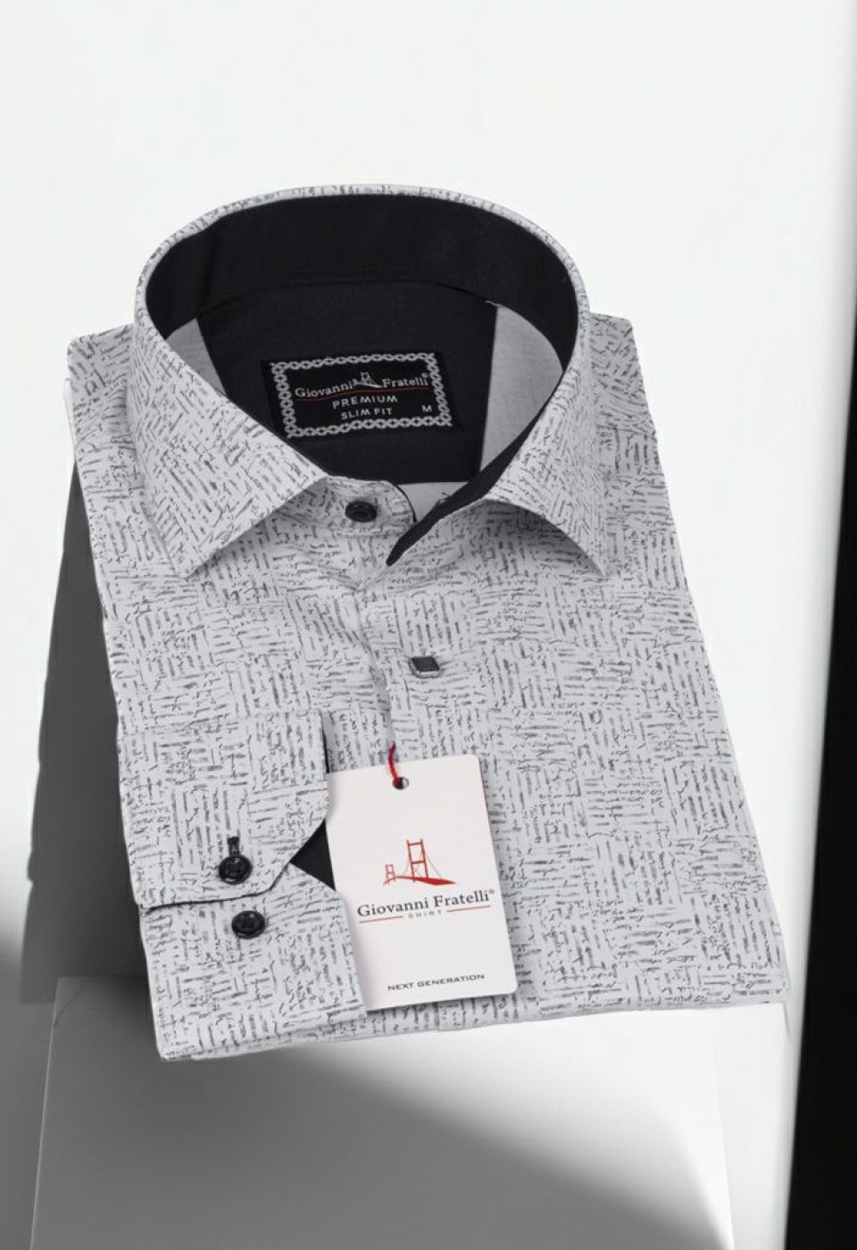 Slim Fit Uzun Kol Dijital Baskılı Desenli Erkek Gömlek 3GMK311642002