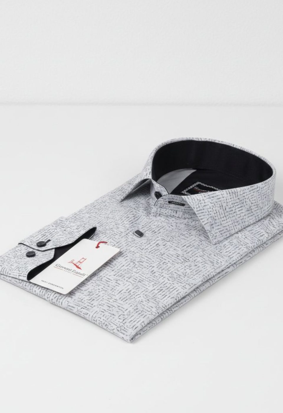 Slim Fit Uzun Kol Dijital Baskılı Desenli Erkek Gömlek 3GMK311642002 - Giovanni Fratelli