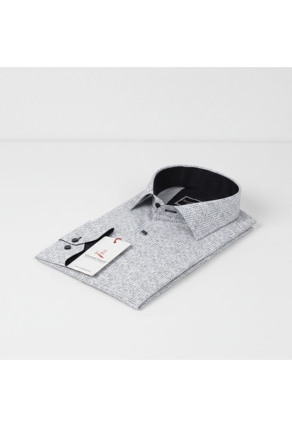 Slim Fit Uzun Kol Dijital Baskılı Desenli Erkek Gömlek 3GMK311642002 - Giovanni Fratelli