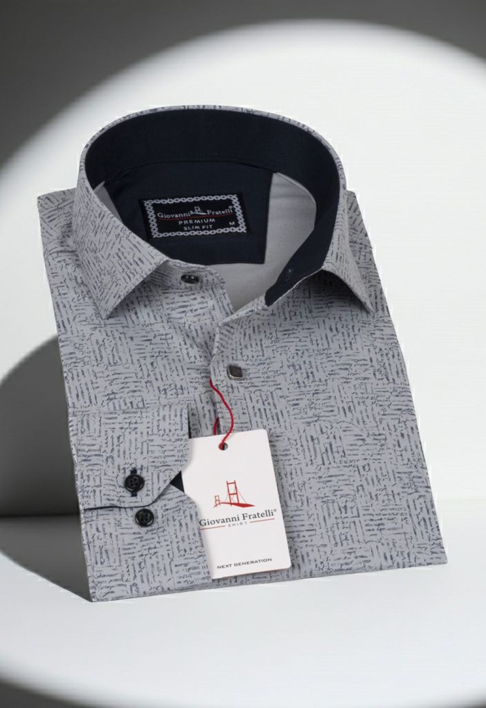 Slim Fit Uzun Kol Dijital Baskılı Desenli Erkek Gömlek 3GMK311642005