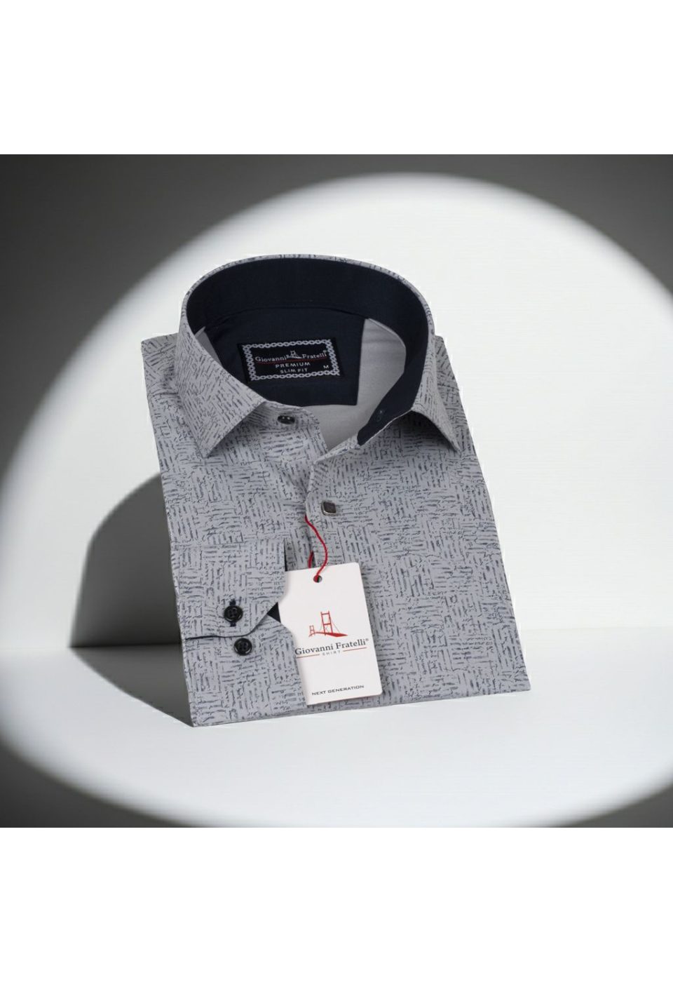 Slim Fit Uzun Kol Dijital Baskılı Desenli Erkek Gömlek 3GMK311642005 - Giovanni Fratelli