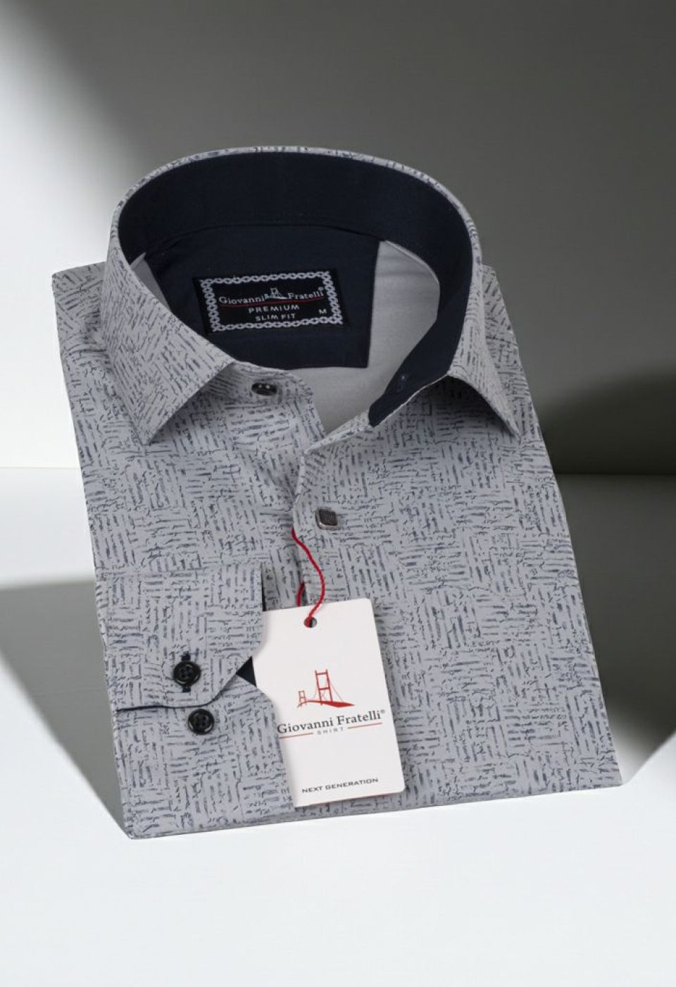 Slim Fit Uzun Kol Dijital Baskılı Desenli Erkek Gömlek 3GMK311642005 - Giovanni Fratelli