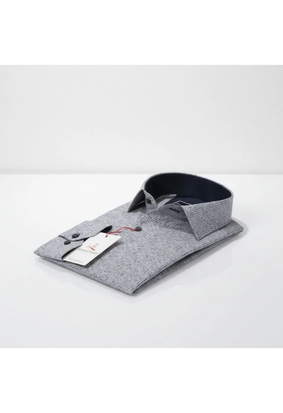 Slim Fit Uzun Kol Dijital Baskılı Desenli Erkek Gömlek 3GMK311642005 - Giovanni Fratelli