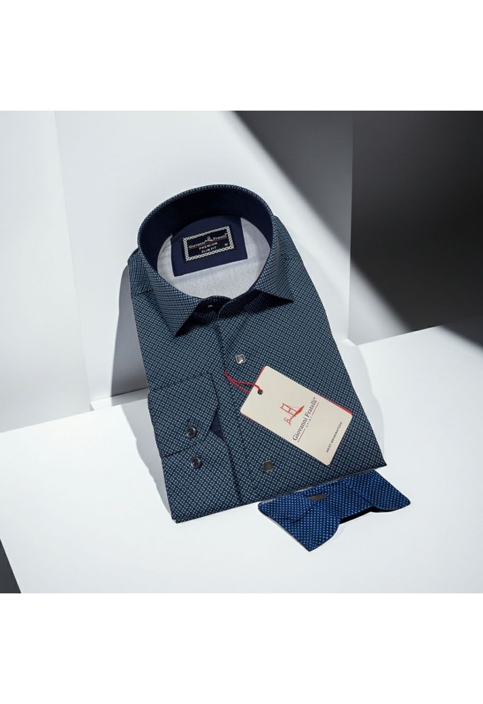 Slim Fit Uzun Kol Dijital Baskılı Desenli Erkek Gömlek 3GMK311643003 - Giovanni Fratelli