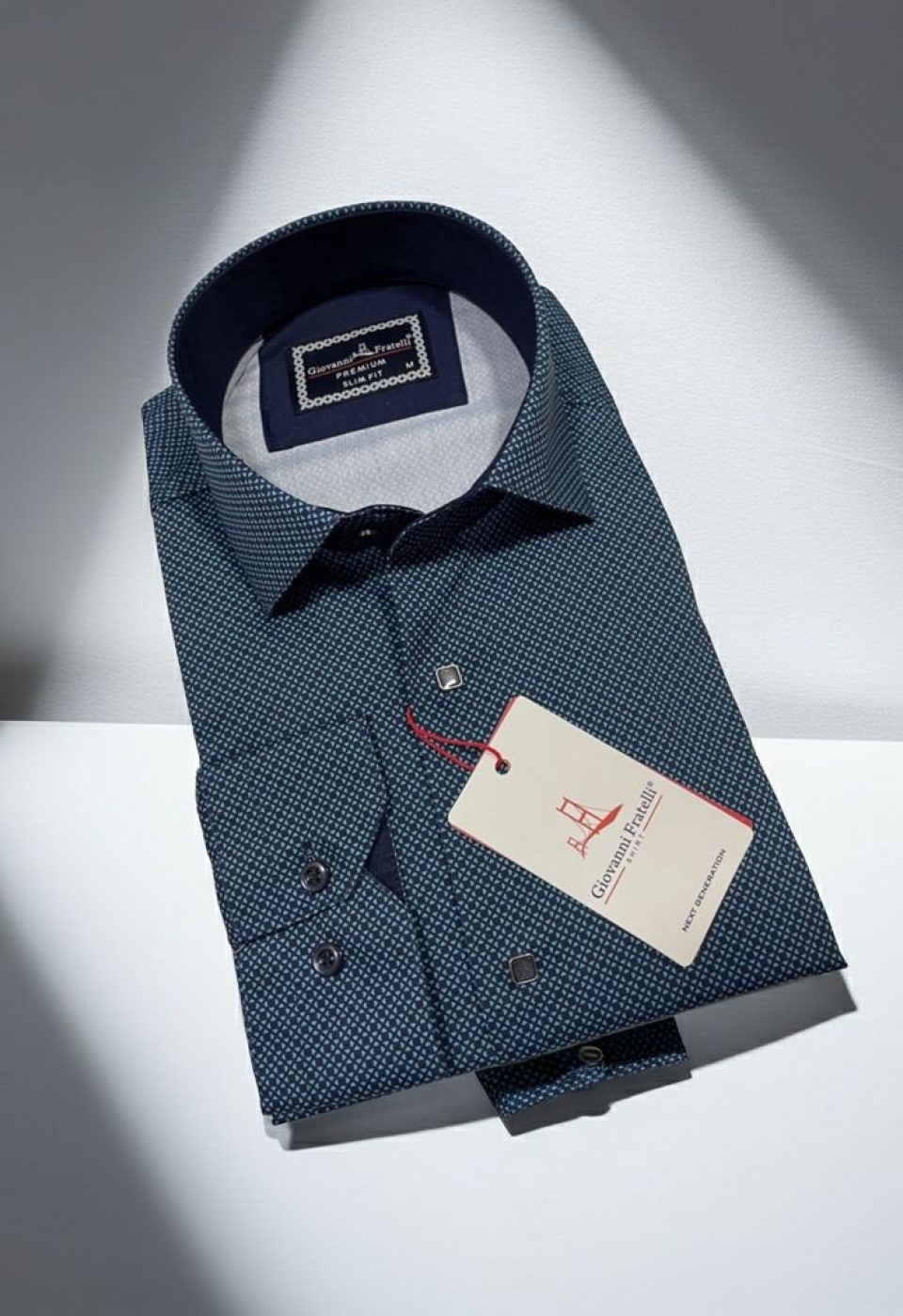 Slim Fit Uzun Kol Dijital Baskılı Desenli Erkek Gömlek 3GMK311643003