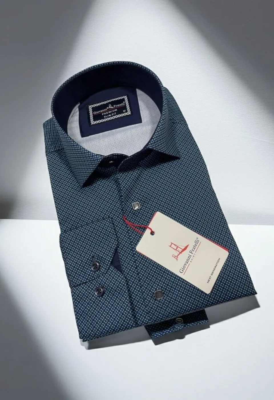 Slim Fit Uzun Kol Dijital Baskılı Desenli Erkek Gömlek 3GMK311643003