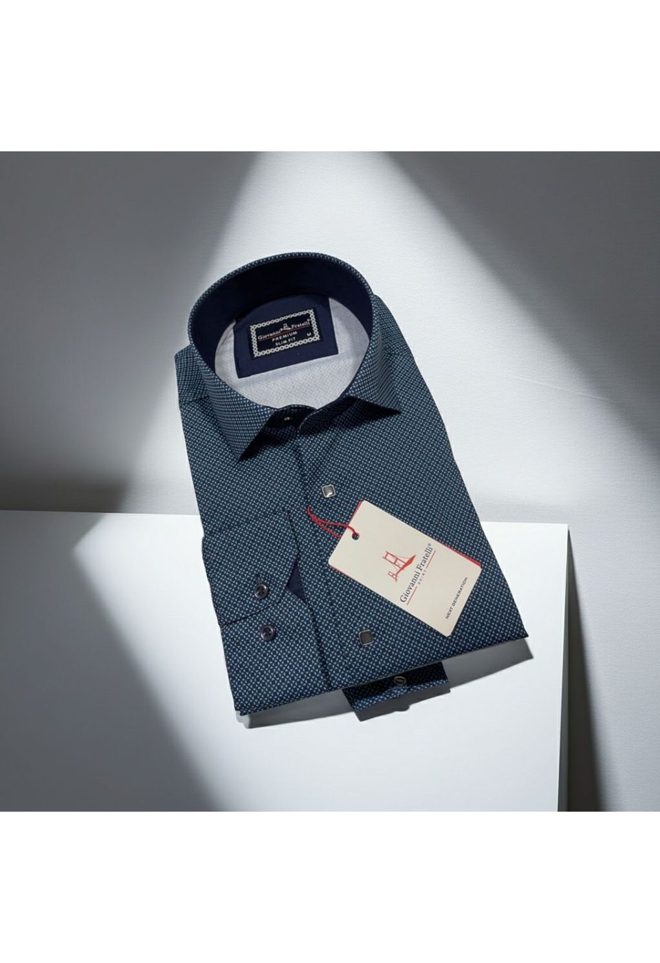 Slim Fit Uzun Kol Dijital Baskılı Desenli Erkek Gömlek 3GMK311643003 - Giovanni Fratelli